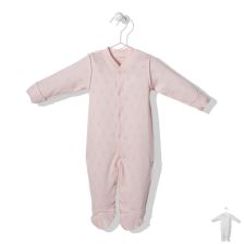 Βρεφική ολόσωμη φόρμα Bebetto Hearts, 1-9 μηνών, T2999.