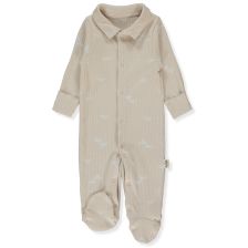 Βρεφική ολόσωμη φόρμα Bebetto Organic Born With Love, 0-6 μηνών, T4038.