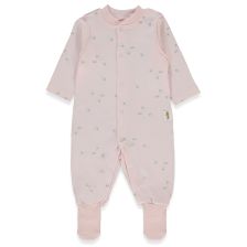 Βρεφική ολόσωμη φόρμα Bebetto Organic Sleepy Sheepy, 0-12 μηνών, T4072.