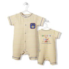 Βρεφική ολόσωμη φόρμα Bebetto Sky Ball Κίτρινη, 3-18 μηνών, K3794.