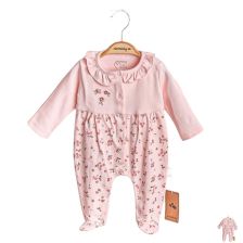 Βρεφική ολόσωμη φόρμα Сiсcim Baby, Ροζ, με λουλούδια, 1-6 μηνών U4901.