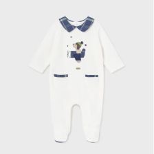 Βρεφική ολόσωμη φόρμα Mayoral Κουτάβι, με γιακά, 2793.