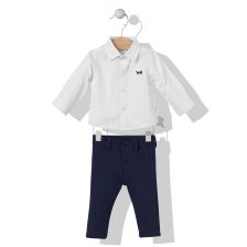 Βρεφικό σετ Bebetto Boutique πουκάμισο και παντελόνι, 2 τεμαχίων, 3-36 μηνών, K3685.