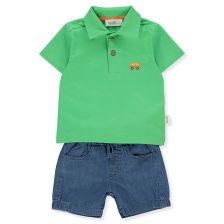 Βρεφικό σετ Bebetto BOUTIQUE, Πράσινο, 2 τεμαχίων, 6-36 μηνών, Κ4410.