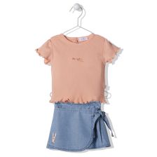 Βρεφικό σετ Bebetto Bunny Hop Denim, 2 τεμαχίων, 9-36 μηνών, K3803.