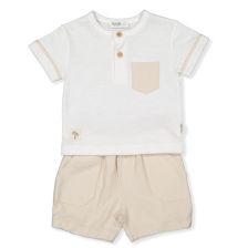 Βρεφικό σετ Bebetto Good adventure, Μπεζ, 2 τεμαχίων, 3-24 μηνών, K4788.