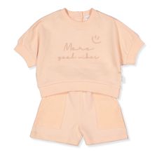 Βρεφικό σετ Bebetto Good Vibes, Σομόν, 2 τεμαχίων, 9-36 μηνών, K4791.