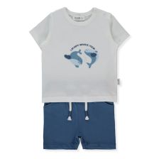 Βρεφικό σετ Bebetto Happy Fish, 2 τεμαχίων, 6-36 μηνών, K5285.