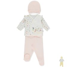 Βρεφικό σετ Bebetto HAPPY GARDEN, 3 τεμαχίων, 0-3 μηνών, Z872.