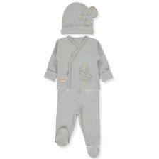 Βρεφικό σετ Bebetto Little Elephant, 3 τεμαχίων, 0-3 μηνών, Z1053.
