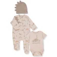 Βρεφικό σετ Bebetto Me and Dudes, 3 τεμαχίων, 0-6 μηνών, Z1042.