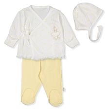 Βρεφικό σετ Bebetto Mini Heart, 3 τεμαχίων, 0-3 μηνών, Z1024.