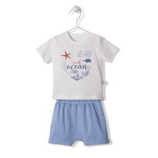 Βρεφικό σετ Bebetto Naivy live Μπλε, 2 τεμαχίων, 3-24 μηνών, F1241.