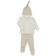 Βρεφικό σετ Bebetto Organic Born With Love, 3 τεμαχίων, 0-3 μηνών, Z1060.