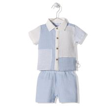 Βρεφικό σετ Bebetto Pastel Minis Μπλε, 2 τεμαχίων, 6-24 μηνών, K3764.