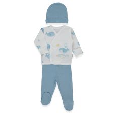 Βρεφικό σετ Bebetto Sail Away 3 τεμαχίων, 0-3 μηνών, Z1125.