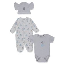 Βρεφικό σετ Bebetto Stars and koalas, 3 τεμαχίων, 0-6 μηνών, Z1031.