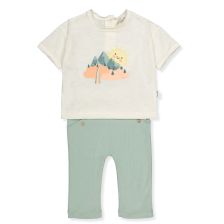 Βρεφικό σετ Bebetto Sunshine, Μέντα, 2 τεμαχίων, 3-24 μηνών, K4717.