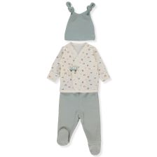 Βρεφικό σετ Bebetto Wooden Car, 3 τεμαχίων 0-3 μηνών, Z1039.