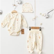 Βρεφικό σετ Ciсcim Baby Balloons, Εκρού, 3 τεμαχίων, 1-3 μηνών, U5043.