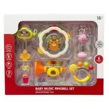 Βρεφικό σετ κουδουνίστρες Raya Toys Baby Music Ringbell Set, 6 τεμαχίων.