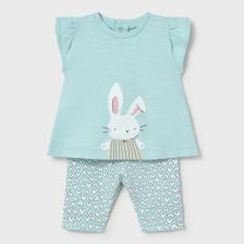 Βρεφικό σετ Mayoral μπλούζα και κολάν, 0-24 μηνών, 1734.