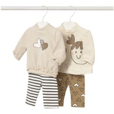 Βρεφικό σετ Mayoral μπλούζα και κολάν, 4 τεμαχίων, 2-24 μηνών, 2710.