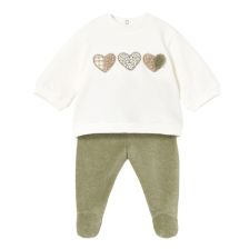 Βρεφικό σετ Mayoral, μπλούζα και παντελονάκι, 0-6 μηνών, 2555.