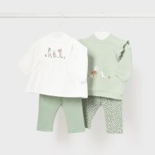 Βρεφικό σετ Mayoral μπλούζες με παντελόνια, 2 τεμαχίων, 2784.