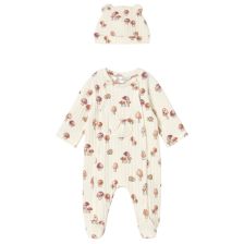 Βρεφικό σετ Mayoral, ολόσωμη φόρμα και σκουφάκι, 0-9 μηνών, 2705.