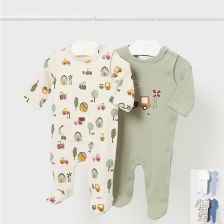 Βρεφικό σετ Mayoral Ολόσωμες φόρμες μπλε του ουρανού, 2 τεμαχίων, 2796.