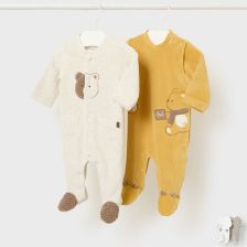 Βρεφικό σετ Mayoral Βελούδινες ολόσωμες φόρμες, 2 τεμαχίων, 2794.