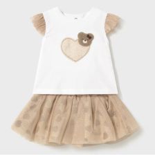 Βρεφικό σετ Mayoral Φούστα και μπλουζάκι, 2-18 μηνών, 1874.