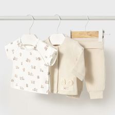 Βρεφικό σετ Mayoral Παντελόνι, μπλούζα και γιλέκο, 3 τεμαχίων, 0-4 μηνών, 1877.