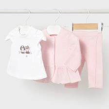 Βρεφικό σετ Mayoral σακάκι, μπλούζα και κολάν, 3 τεμαχίων, 0-18 μηνών, 1732.