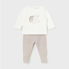 Βρεφικό σετ Mayoral Κουνελάκια, μπλούζα με παντελονάκι, 2510.