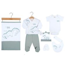 Βρεφικό σετ για νεογέννητο Ciccim Baby Δεινόσαυρος, 7 τεμαχίων, 0-3 μηνών, U4757.