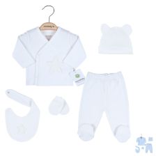 Βρεφικό σετ για νεογέννητο Ciccim Baby Αρκουδάκι, 5 τεμαχίων, 0-3 μηνών, U4806.