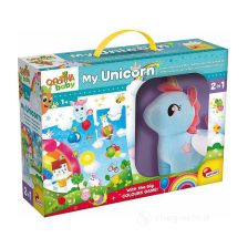 Βρεφικό μέγα παζλ Lisciani CAROTINA BABY με λούτρινο μονόκερο 76673