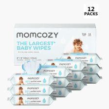 Μωρομάντηλα Momcozy 99% νερού, 12 συσκευασίες x 60 τεμάχια.