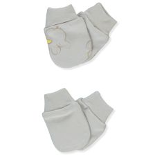 Βρεφικά γάντια Bebetto Little Elephant, Γκρι, 2 ζευγάρια, 0-3 μηνών, C1144.