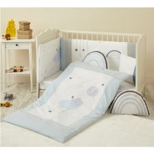 Σετ βρεφικής κρεβατοκάμαρας Bebetto, 4τεμαχίων, 100 x 150 εκατοστών, U460.