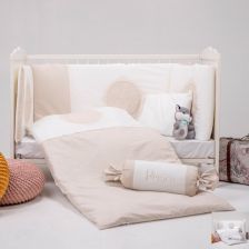 Σετ βρεφικής κρεβατοκάμαρας Bebetto με Πάντα, 60 x 120 εκατοστών, U511.