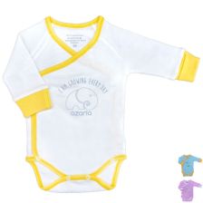 Βρεφικό κορμάκι AZARIA με μακριά μανίκια 0-1 μηνών, μέγεθος 50-56 εκατοστών.