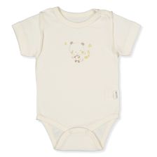 Βρεφικό κορμάκι Bebetto Bamboo, Εκρού, 0-12 μηνών, T3867.