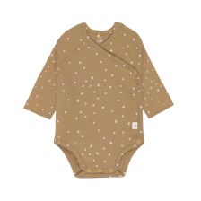 Βρεφικό κορμάκι Lassig Dots Curry, μακρυμάνικο, 0-24 μηνών.
