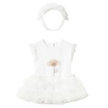 Βρεφικό κορμάκι Mayoral με φούστα μπαλέτου και τιάρα, 0-9 μηνών, 1756.