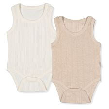 Βρεφικό κορμάκι φανελάκι Bebetto Basic-25, 2 τεμαχίων, 0-12 μηνών, T3871.