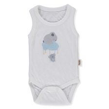 Βρεφικό κορμάκι-φανελάκι Bebetto Stars and koalas, Εκρού, 0-12 μηνών, T3943.