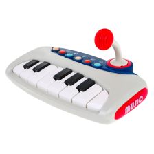 Βρεφικό μουσικό πιάνο με μικρόφωνο Raya Toys Super Star Piano, με φώτα.